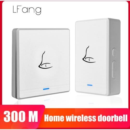 Electric Waterproof Time Button Home Wireless Doorbell Outdoor 4 Volume Cordless Bell