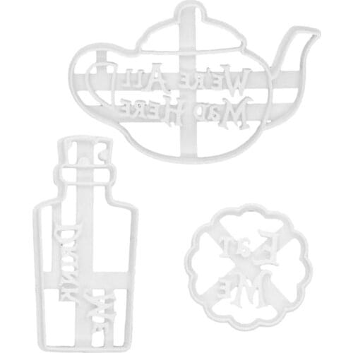 Cookie Mold Three-piece Embossing DIY Dessert Baking Tool Kitchen Cake Decorating Tools Kitchen Embossing Mould For Parties