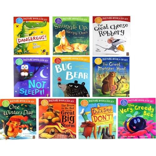 10 books Picture Book little tiger Warm house series English picture bedtime storybook kids parent child reading book 3-6 years