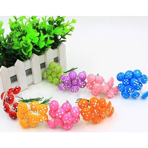 10 Pcs Mini Fake Mushroom for Mini Plant Pots Fairy DIY Decor Garden Dollhouse Artificial Plants Decorations