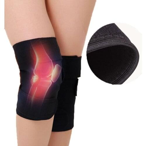 1 Pair Tourmaline Self Heating Knee Pads Magnetic Therapy Kneepad Pain Relief Arthritis Brace Support Patella Knee Sleeves Pads