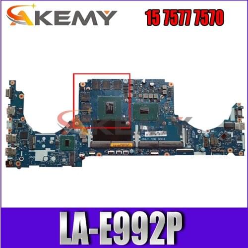 NEW I5-7300HQ GTX1060 FOR DELL INSPIRON 15 7577 7570 Laptop Motherboard CKA50 CKF50 LA-E992P CN-0K6GMV K6GMV Mainboar 100%Tested