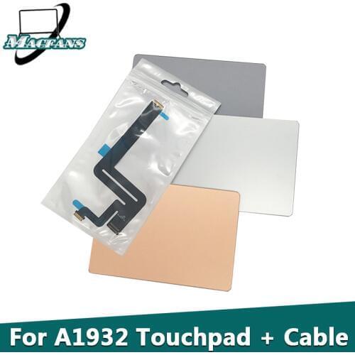 Tested Original A1932 Trackpad for Macbook Air 13“ A1932 Touchpad With Flex Cable 821-01833-02 Gray/Gold Replacement 2018