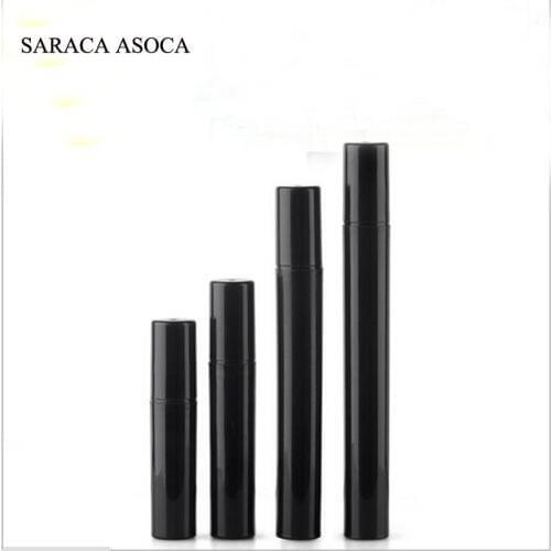 Wholesale 2ml 3ml 4ml 5ml Plastic Perfume Bottles 100pcs/lot black color Spray Refillable Bottle Empty Small Bottles