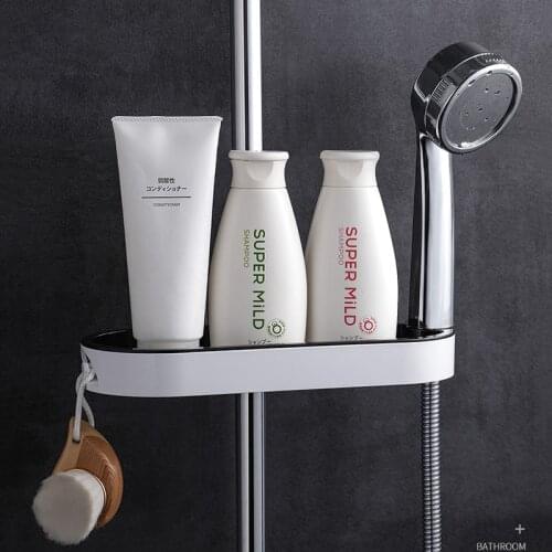 Liftable Shower Rack Bathroom Shower Gel Shampoo Storage Box Storage Bathroom Creative Accessories Toilet Plastic Nordic Shelf