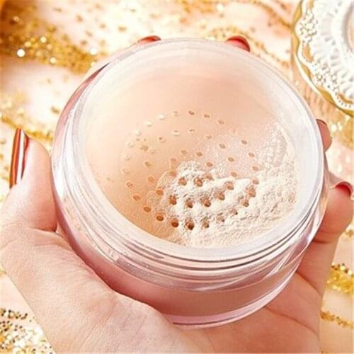Sparkling Crystal Oil-Control Loose Powder Setting Makeup Waterproof Long Lasting Natural Brighten Skin Soft Puff Face Cosmetics