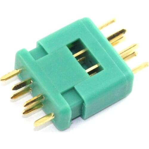 10PCS MPX Connector 6-Pin Multiplex Plug Gold plated Pin 30Amp Male Female Connector RC Aeromodelling Field Accessories