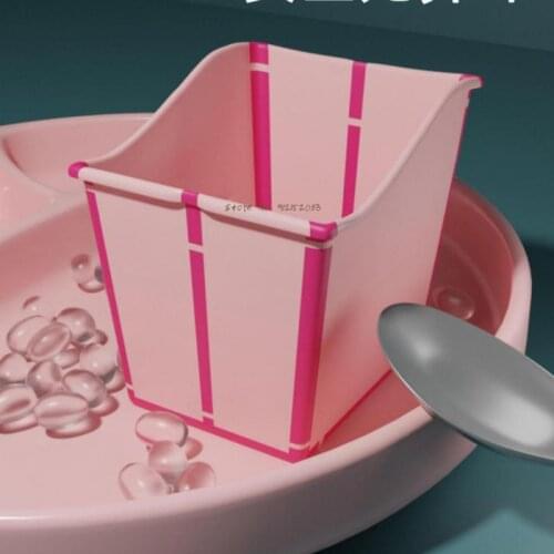 Folding Bath Bucket Childrens Portable Child Bath Bucket Household Baby Bath Bucket Baby Simple Large Bath Tub