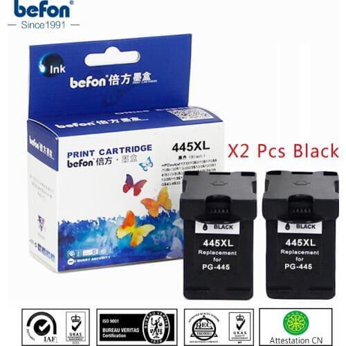 Befon X2 Compatible 445XL Black Ink Cartridge Replacement For Canon PG-445 PG445 PG 445 for ip2840 2840 MG2440 2440 MG2540 2940