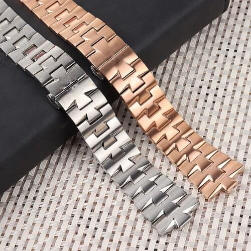 Replacement metal strap For VC 47040 series Stainless steel watchband 7mm8mm silver bracelet mens watch chain Replacement meta