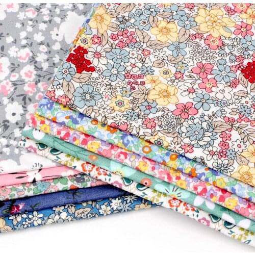 Cotton 100% Sewing Fabric Shredded Flower Pattern Fabric By The Yard Home Textile DIY Craft Dress Masks Making Material 45*145CM