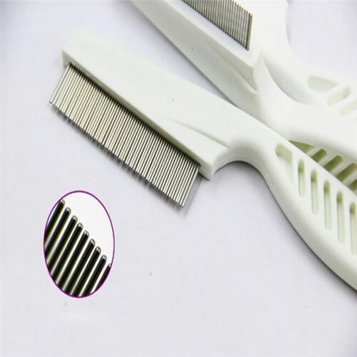 Universal Super Density Teeth Nits Comb Metal Head Hair Terminator Lice Comb Toothed Flea Flee With Handle Comb For Kids Pet
