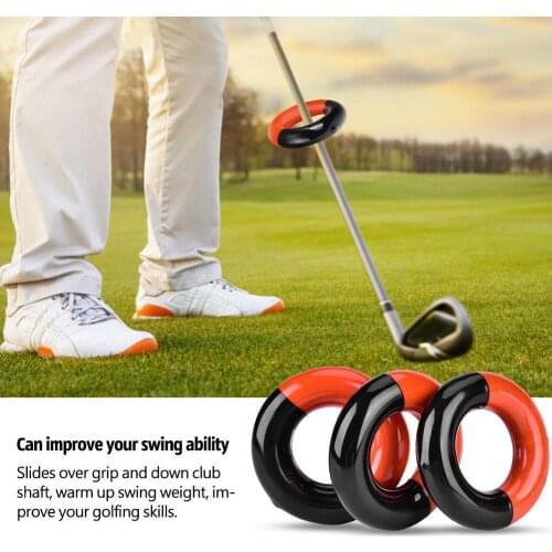 Golf club head weighting device club swing weighting ring warm-up auxiliary practice training tool attachment