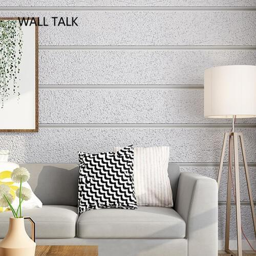 Suede Line Stripe Papel De Parede 3D Flocking Wallpaper For Bedroom Living Room TV Background Home Decoration 3D Wall Paper Roll