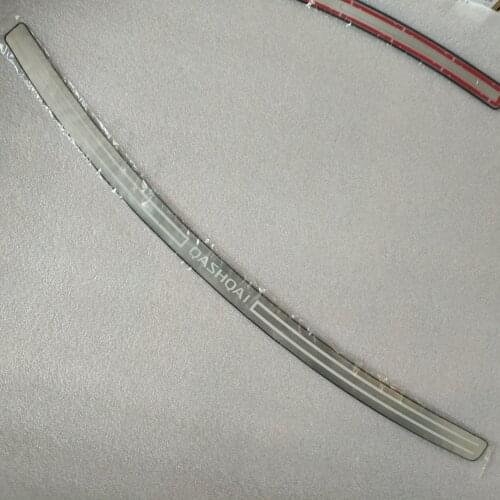 Stainless steel Protective Pad On The Rear Trunk Trim Lid Threshold rear door sill For Nissan Qashqai J10 2007-2015