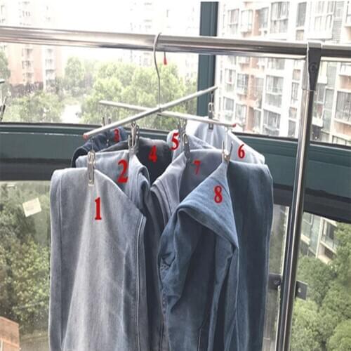 304 stainless steel pants rack pants clip 304 stainless steel cross pants clip balcony drying pants clip
