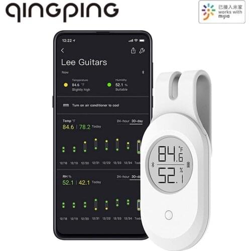 2020 Cleargrass LEE GUITARS Bluetooth Thermometer Hygrometer Smart Sensor LCD Screen Digital for Guitar