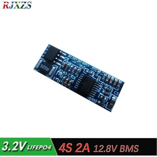 4S 2A 12.8V LiFePO4 BMS/PCM/PCB battery protection circuit board for 4 Packs 18650 Battery Cell