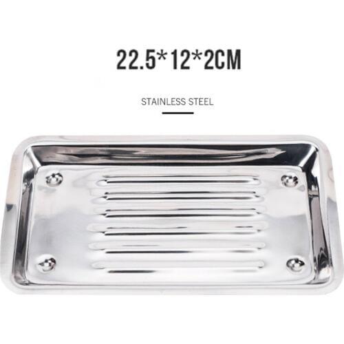 5 Pcs Metal Storage Trays Stainless Steel Dental Medical Instrument Tray Useful Tool for Clinic Lab High Quality 2018 HOT SALE