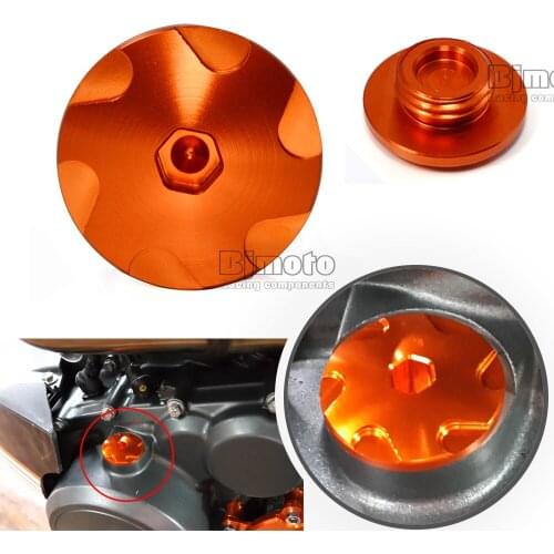 Orange Motorcycle Accessories Engine Oil Filler Plug For 390 2013-2018 250 200 125 RC390 2014-2018 RC250 2017 2018