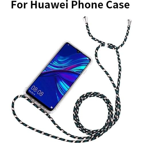 Strap Cord Chain Case for Huawei Honor 20 10 9 Lite 9X 8X 10i V20 30 Necklace Lanyard Coque For P Smart Z Y5 Y6 Y7 Y9 Prime 2019
