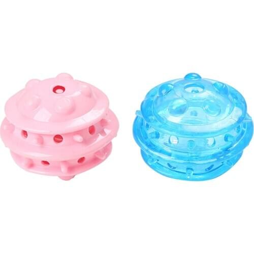 Pet Dog Puppy Cat Food Leakage Dispenser Feeder Teeth Cleaning Chew Toy