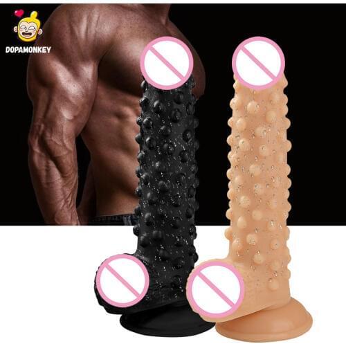 DopaMonkey 9.45inX1.97in huge dildo Particle Surface Erotic with Suction Cup Sex Toys for Woman super huge dildo sex penis