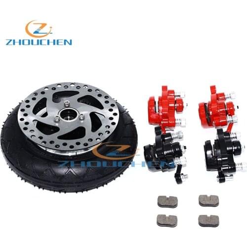 Electric Scooter Balancing hoverboard With Wheel Hub 8" Scooter 200x50 Tyre Aluminium friction plate disc brake Wheel Tire