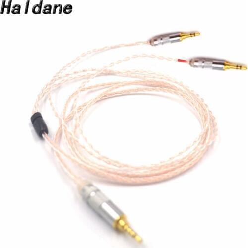 Free Shipping Haldane 3.5/2.5/4.4 Balanced 8core Litz braid Headphone Upgrade Cable for MDR-Z7 Z7M2 MDR-Z1R D600 D7100 Headphone