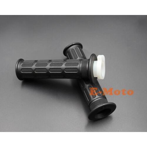 Grip Set w/ FREE Throttle Cable Tube Sleeve For Honda Yamaha Suzuki MX Dirt Bike Offroad Scooter new