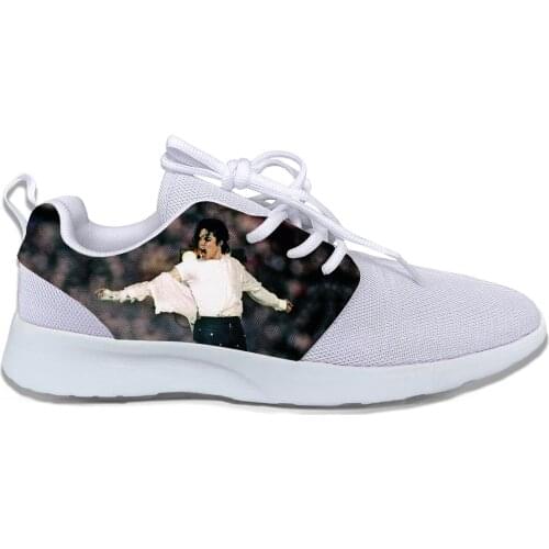 2019 Hot Cool Fashion Pop Funny High Quality Sneakers Handiness Casual Shoes 3D Printed For Men Women Michael Joseph Jackson
