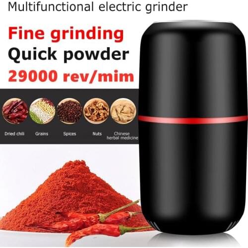 Upgraded Electric Coffee Grinder 29000Rev Large Capacity Powerful Mini Kitchen Beans Spices Nut Seed Coffee Bean Nuts Grind Mill