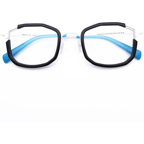 Belight Optical Japan Design Irregular Shape Spectacle Frame Men Women Prescription Eyeglasses Retro Optical Eyewear MM-0011