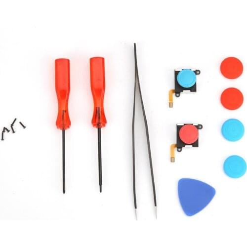 16Pcs Precise Joystick Thumb Stick Sensor Replace Fix Repair Tool Kit for Switch Joy-Con Games Accessories