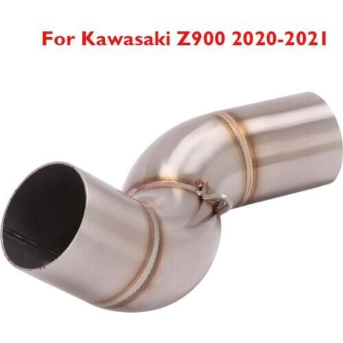 Slip on Z900 Motocycle Exhaust Tip Muffler Escape Modified Middle Mid Link Tube for Kawasaki Z900 2020-2021