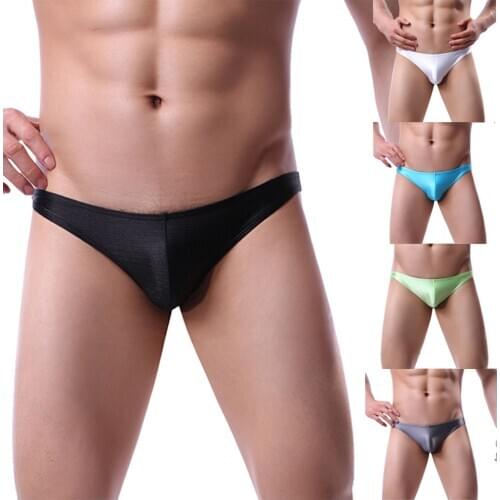 Ventilation brushed Men Underwear Briefs Soft Breathable sexy pants Low Waist Solid Seamless Casual Short Men Underpants F604