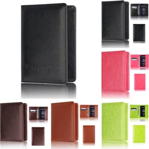 Passport Holder Protector Wallet Business Card Soft Passport Cover credit card Holder in Womens Mens