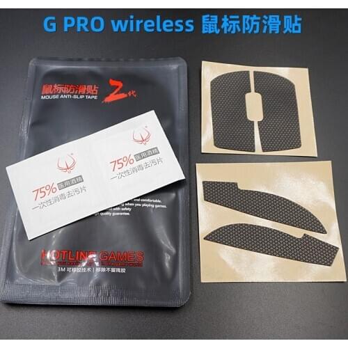 Original Hotline Games Mouse Antiskid Skate Side Sticker Sweat Resistant Pads Anti-slip For Logitech G Pro Wireless Gaming Mouse