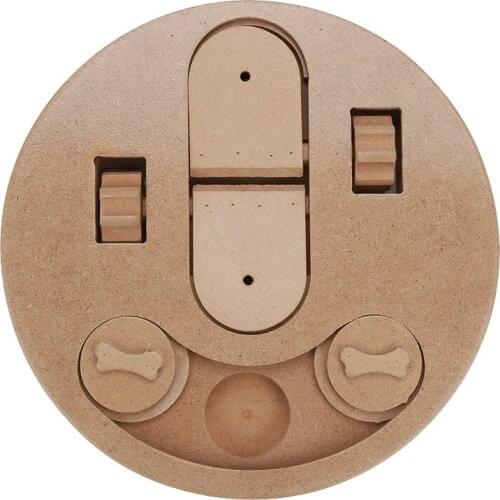 Pet Interactive Toy Puzzle That Will Improve Your Dogs IQ Specially Designed for Training Treats Cat and Dog Toy Bone Shape