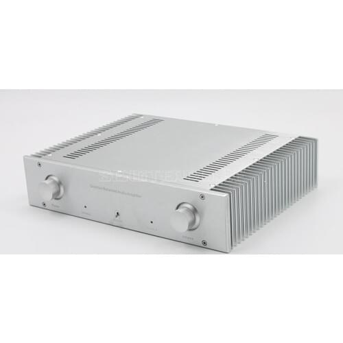 BZ3608 All Aluminum Chassis Fully Balanced Dual Channel Amplifier Case LM3886 LM1875 LM7293 Audio Amp Housing