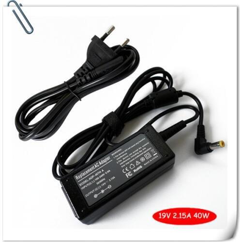 Portable Mini Charger AC Adapter Cord for Acer Aspire one 521 533 751 Series 40W laptop charger universal caderno carregador