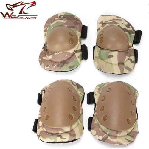 Adjustable Adult Airsoft Combat Military Tactical Protective Knee Pad Elbow Safety Pad Cap