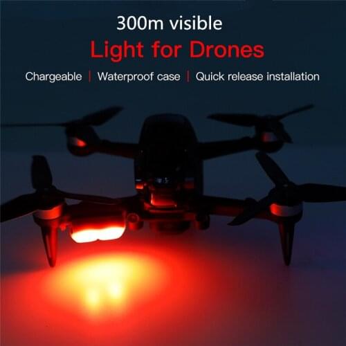 Flash Strobe Lamp Night 200lm Flight Light for DJI FPV Mavic Air 2 Phantom 4 Mini 2 Drone Accessories Kit Waterproof Chargeable