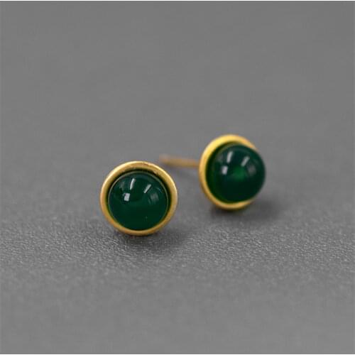 INATURE Natural Freshwater Pearl Stud Earrings for Women OL Style 925 Sterling Silver Korean Jewelry Gift