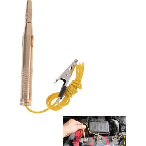 1x Auto Circuit Tester Copper Car Motor Auto Circuit Tester 6/12/24V Gauge Test Voltmeter Light Pen
