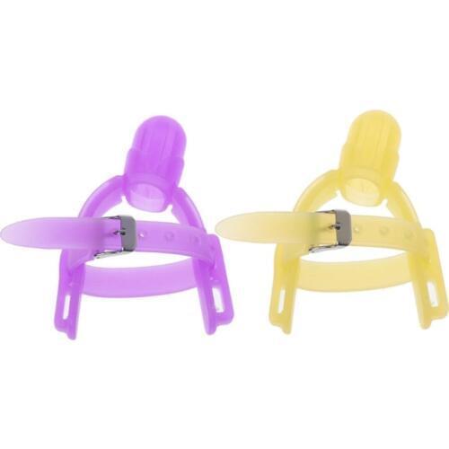 1 Pc 2 Colors Nontoxic Silicone Baby Kids Child Finger Guard Stop Thumb Sucking Wrist Band 11UC