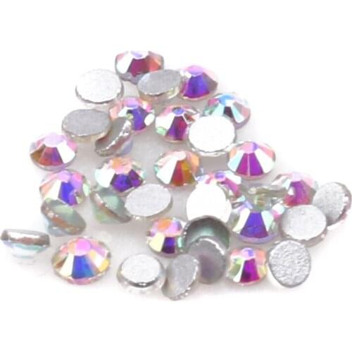 1pack Fashion 3d Charm Glass Flatback Non Hotfix DIY Nail Jewelry Sticker Decoration Crystal Nail Art Rhinestones Nails Stickers