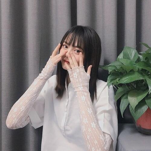 2021 Flower Arm Sleeves Lace Long Gloves Sun Protection Classic Sports Outdoor Driving Cycling Elegant Cooling 4 Colors Sleeves