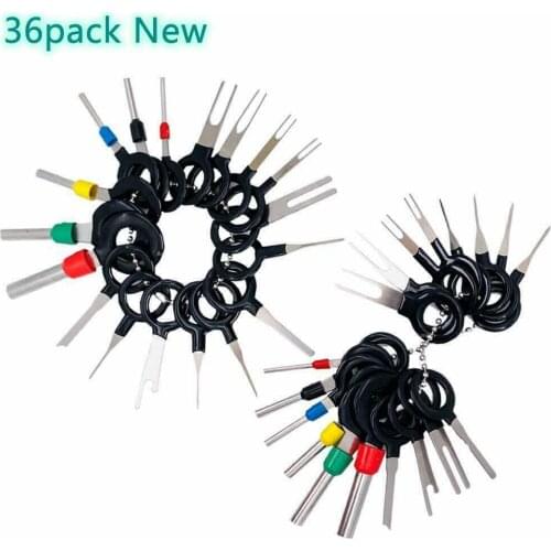 36PCS Part Pins Terminals Repair Removal Key Tools Set Auto Car Wire Connector Terminal Push Pin