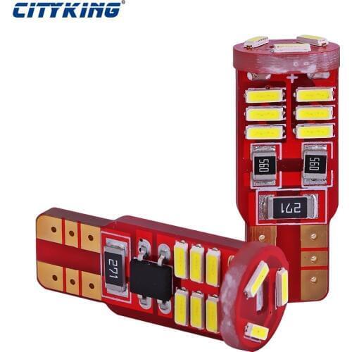 500PCS/lot Car Auto LED T10 canbus led W5W Canbus t10 15smd 4014 LED nonpolarity Interior Light Parking Light External Light